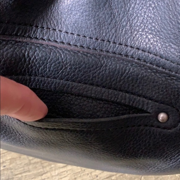 B. Makowsky Black Leather Hobo/Shoulder Bag - Picture 12 of 16